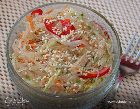 Фунчоза со свининой и овощами Фунчоза со свининой и овощами