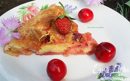 Рецепт Ягодный пирог с лимонной карамелью
