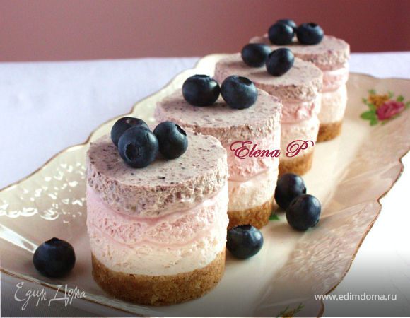 Тройные ягодные чизкейки