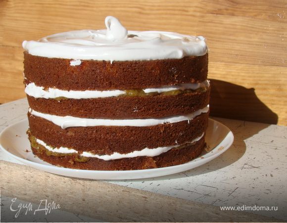 Воздушный фруктово-цитрусовый торт