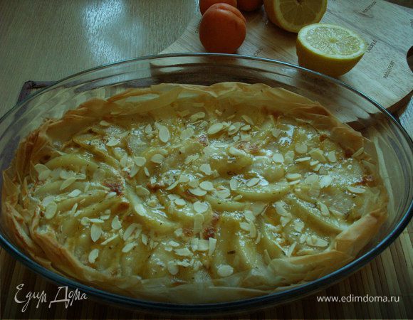 миндально-грушевый пирог с розмарином миндально-грушевый пирог с розмарином