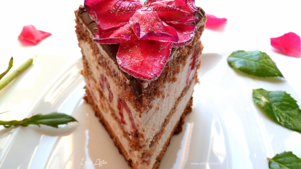 Торт-мороженое "Малиново-розовая симфония" (Вкус лета)