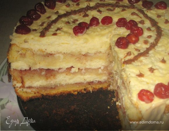 Торт "Зимняя вишня"