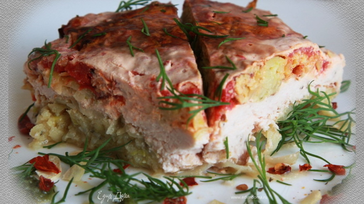 Картофельно-кабачковая запеканка