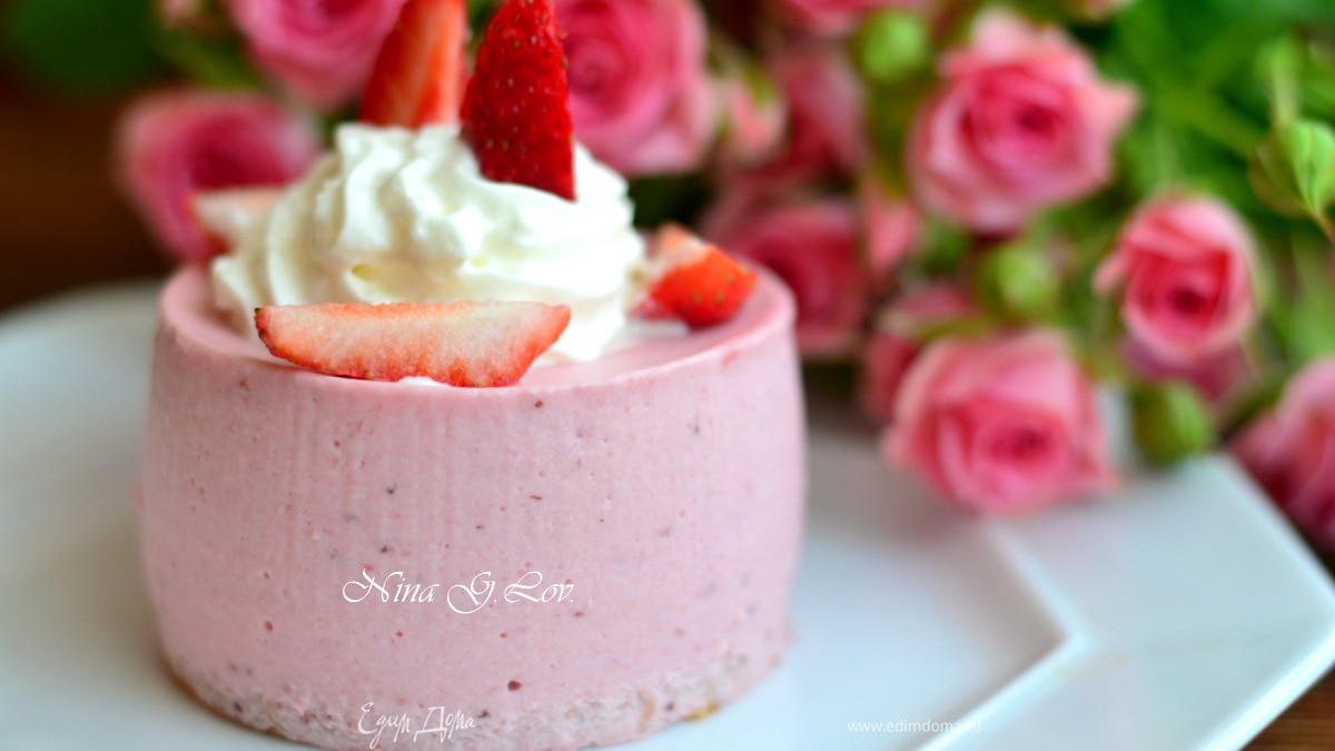 Пирожное-мусс "Клубничное"