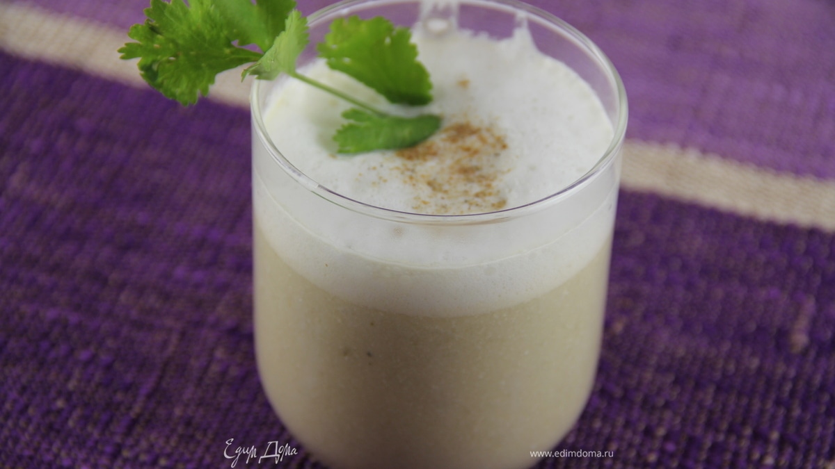 Суп-капучино из артишоков с кориандром