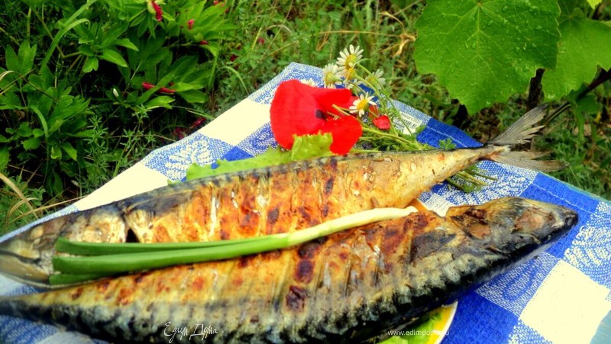 Скумбрия на гриле