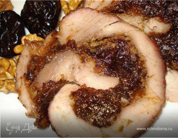 Фаршированное свиное филе по-датски Фаршированное свиное филе по-датски