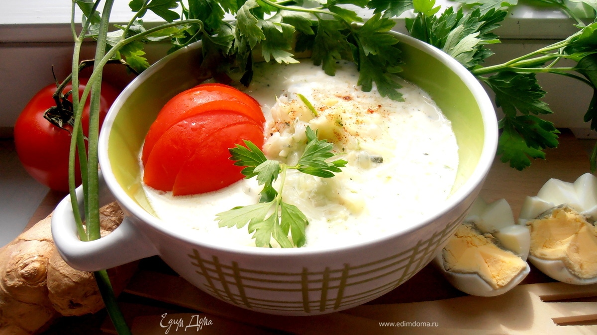 Облегченный огуречный супчик ("Холодные супы")