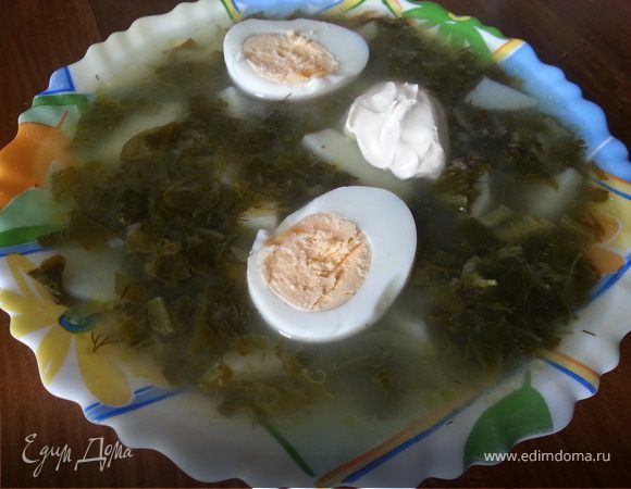 Супчик из щавеля