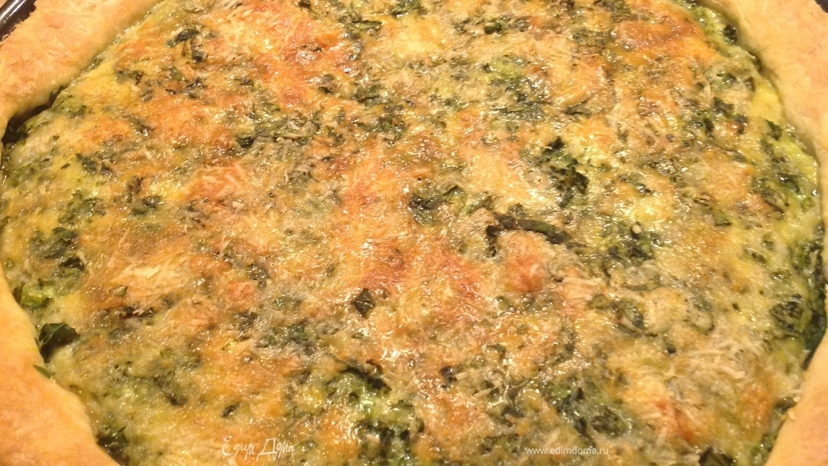 Киш со шпинатом