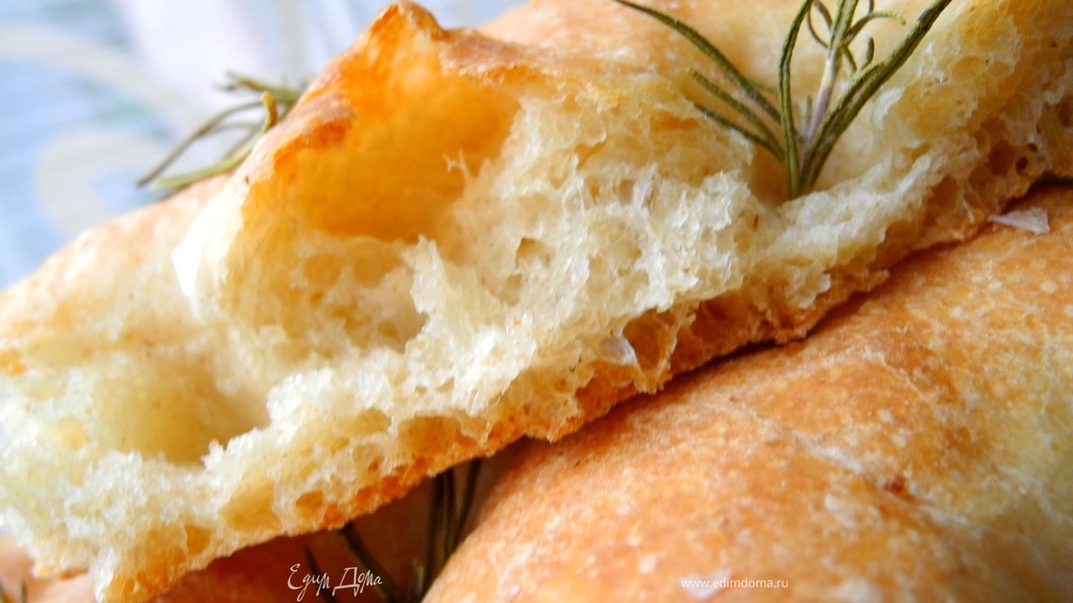 Фокачча на минеральной воде от Карины