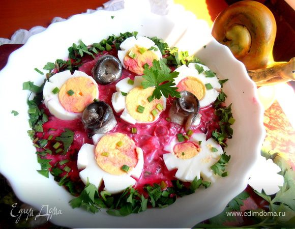 Норвежский борщ с Балтийской килечкой для Шпротика и Юли ("Холодные супы") 