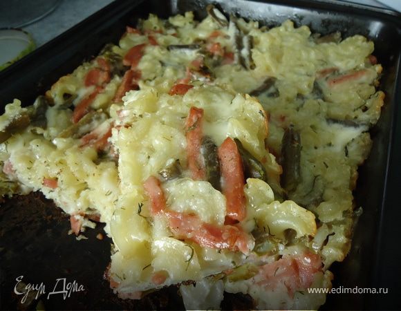 Запеканка из стручковой фасоли