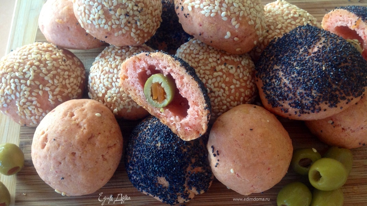 Оливки в хрустящих платочках