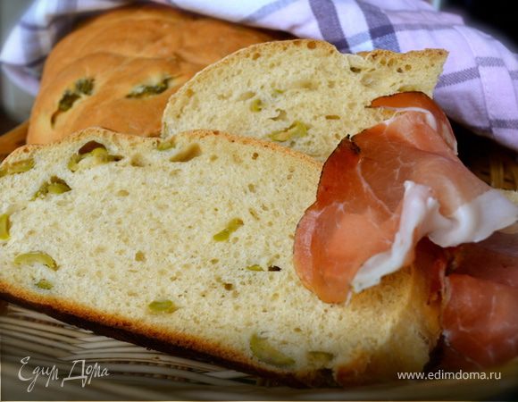 Хлеб с оливками (Pane alle olive) Хлеб с оливками (Pane alle olive)