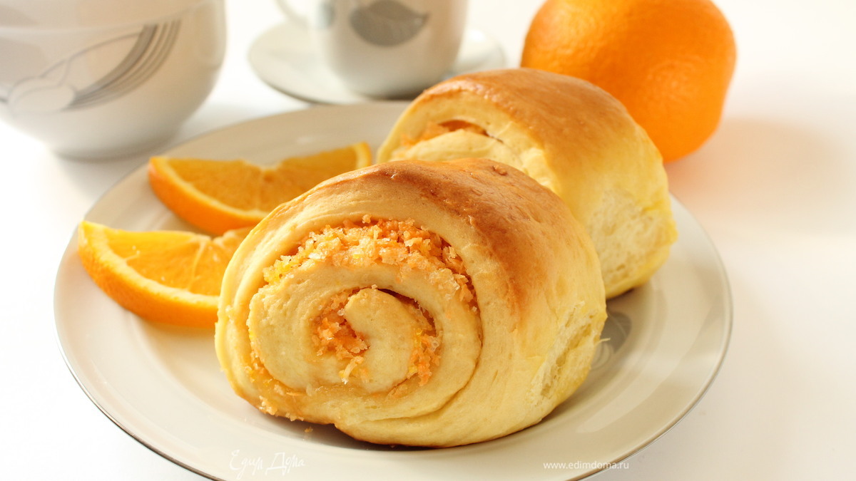 Булочки апельсиново-кокосовые