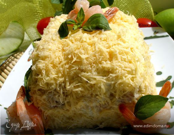 Слоеный салат "а-ля званый ужин"