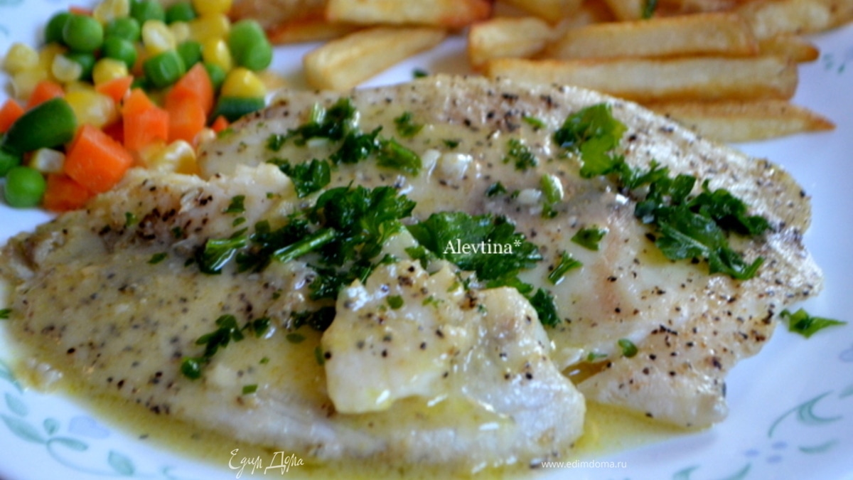 Тилапия с лимонно-чесночным соусом
