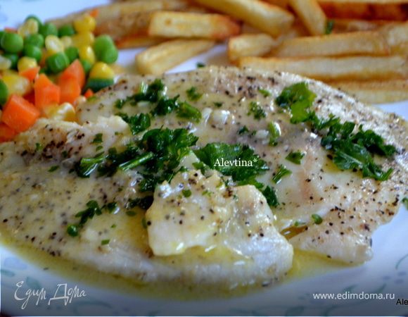 Тилапия с лимонно-чесночным соусом