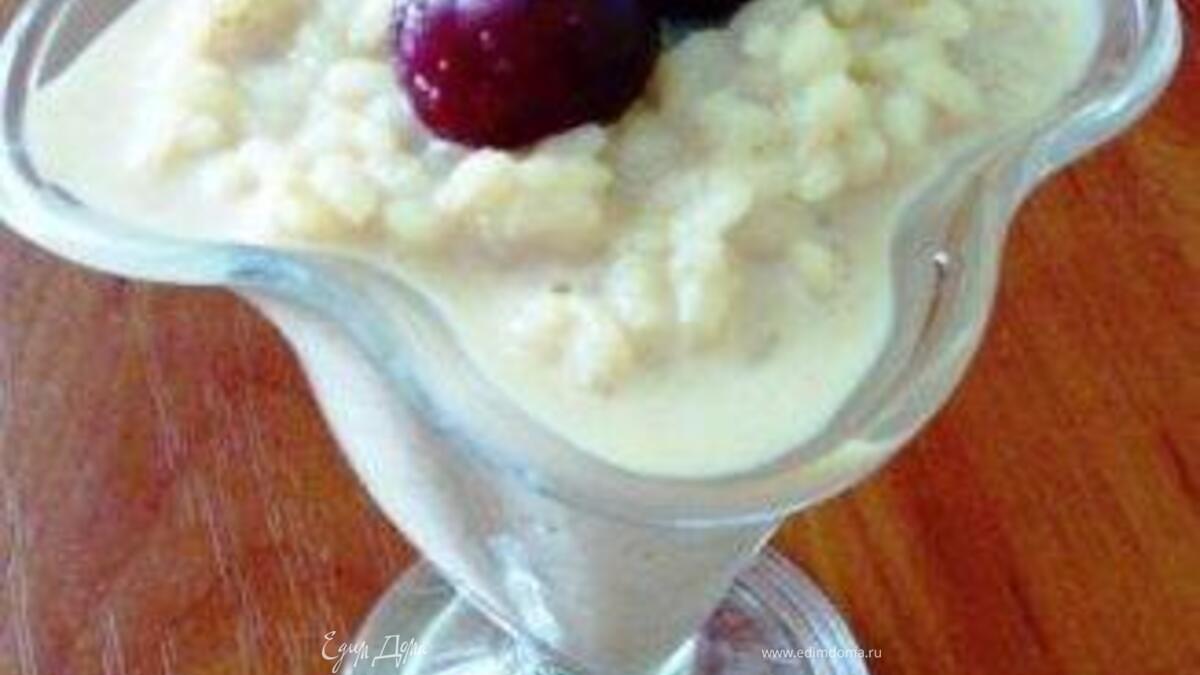 РИСОВАЯ КАША НА ТОПЛЕНОМ МОЛОКЕ