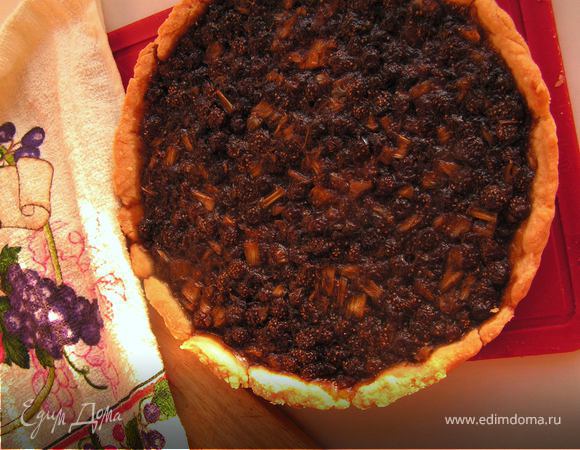 Тарт с ревенем и земляничным вареньем Тарт с ревенем и земляничным вареньем