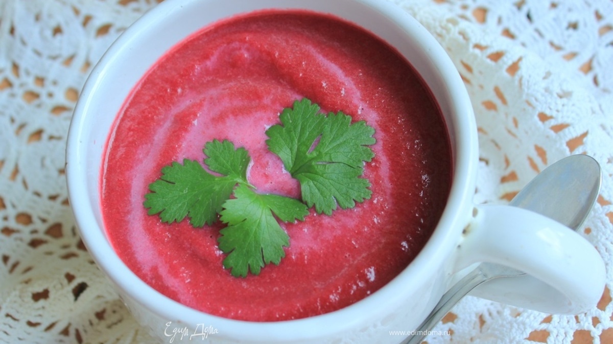 Суп со сладким перцем и свеклой ("Холодные супы")