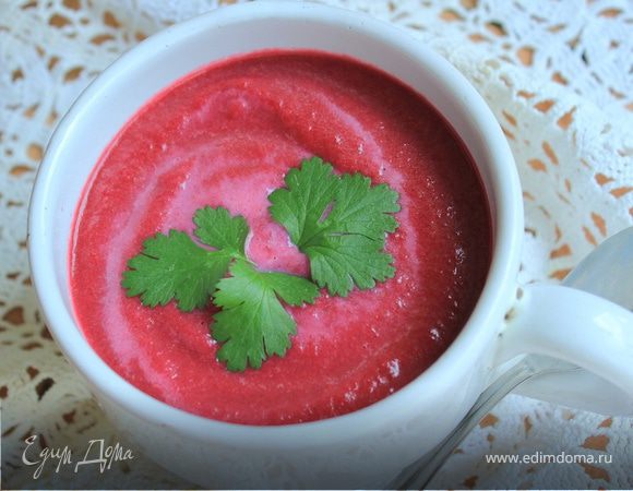 Суп со сладким перцем и свеклой ("Холодные супы")