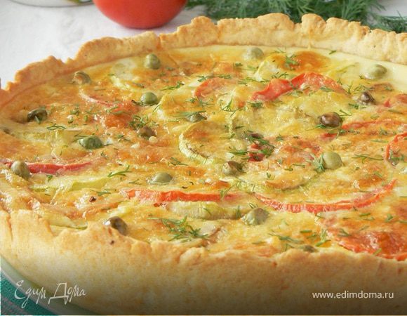Киш с кабачками и сыром Киш с кабачками и сыром