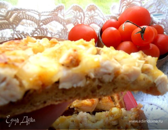 Пирог-перевертыш с курицей для всех мужчин и мальчишек-кулинаров сайта