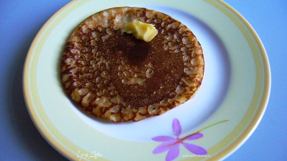 Быстрые блинчики без яиц