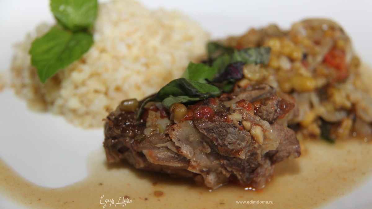 Баранина с машем по-средиземноморски