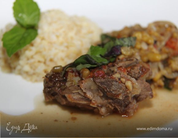 Баранина с машем по-средиземноморски Баранина с машем по-средиземноморски