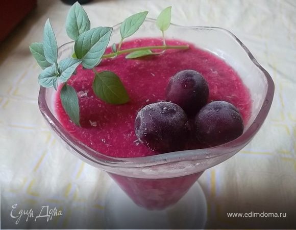 Творожно-вишневое сорбе 