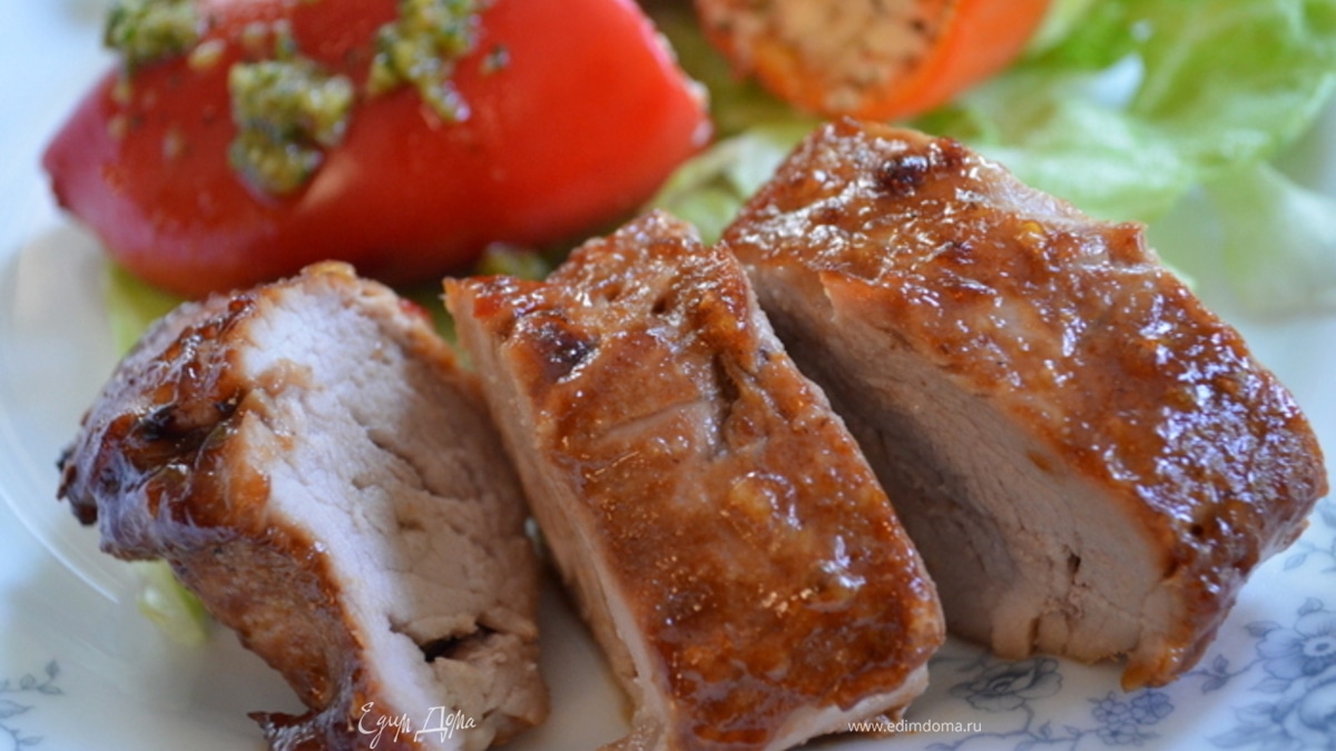 Свиная вырезка в маринаде