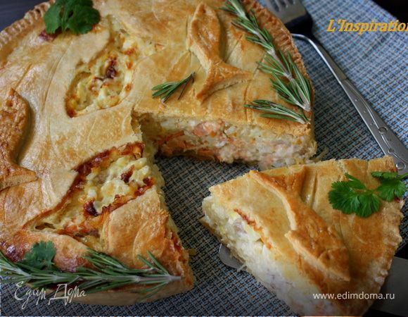 Пирог рыбный "Аквариум"