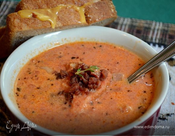 Томатный суп с беконом Томатный суп с беконом
