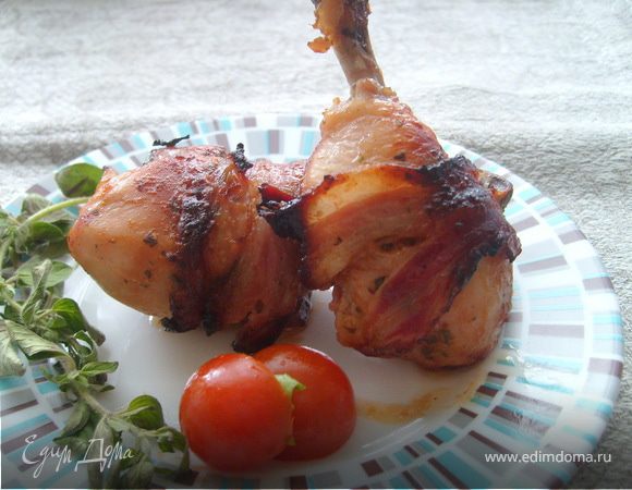 Куриные ножки с беконом