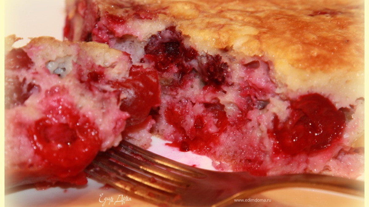 Вишнево-ягодный клафути