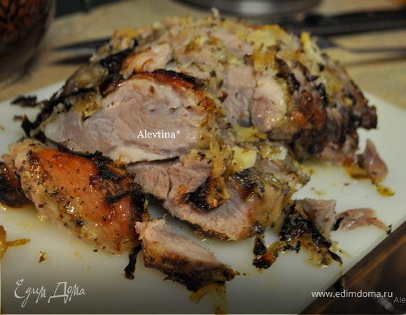 Жаркое из свинины с луком, чесноком и цитрусом Жаркое из свинины с луком, чесноком и цитрусом