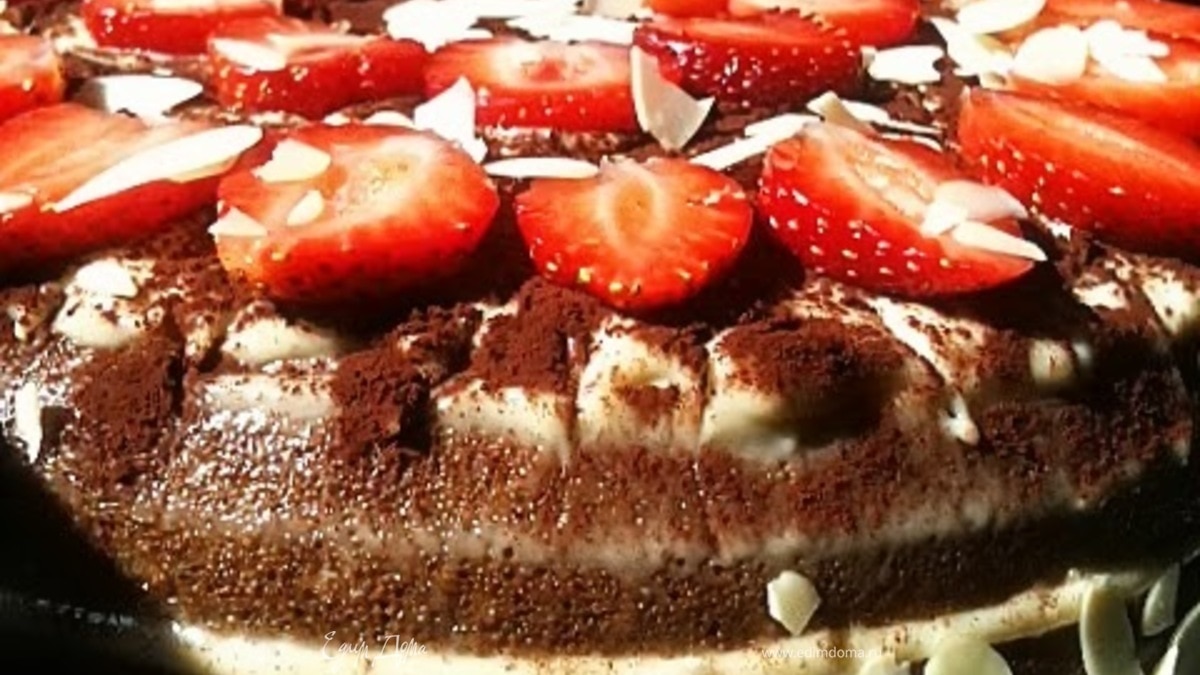 Черемуховый торт с заварным кремом