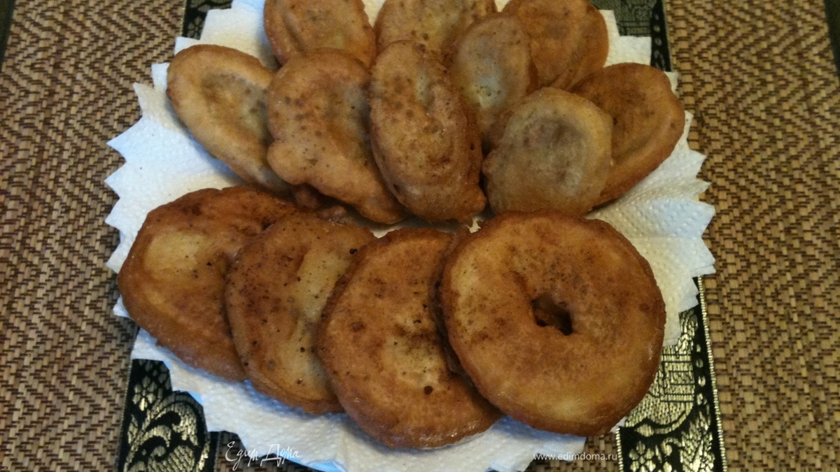 Субботний десерт на завтрак - фрукты в кляре