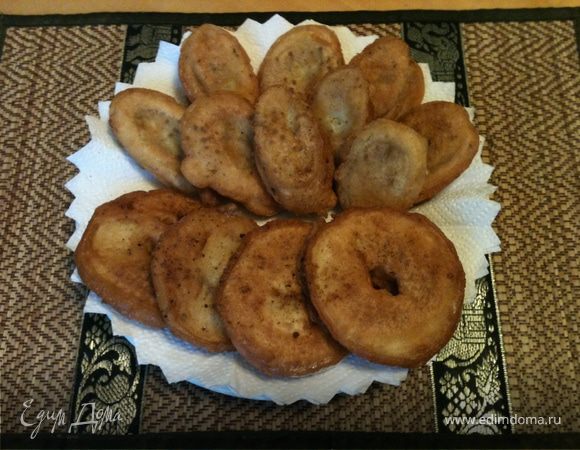 Субботний десерт на завтрак - фрукты в кляре Субботний десерт на завтрак - фрукты в кляре