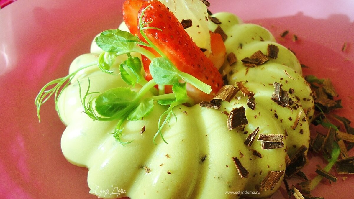 Панна котта с авокадо