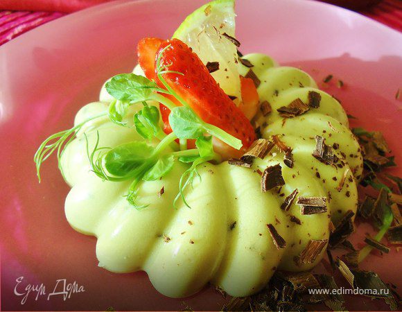 Панна котта с авокадо