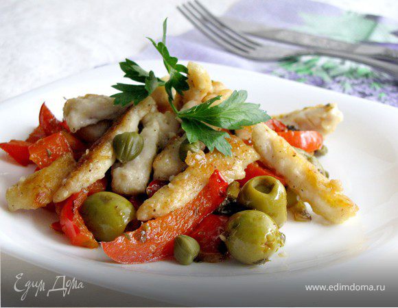 Острая курица с перцем Острая курица с перцем