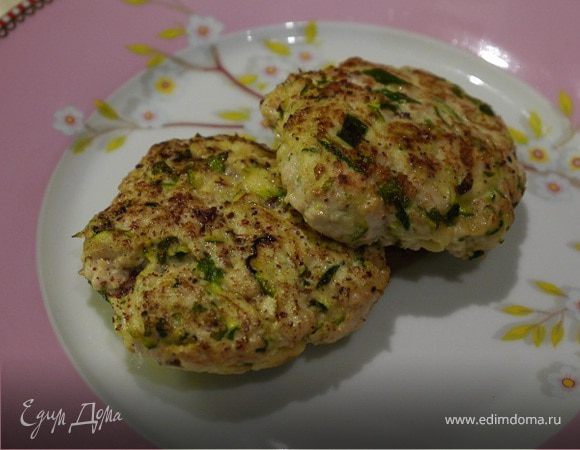 Котлетки из индейки с цукини и мятой