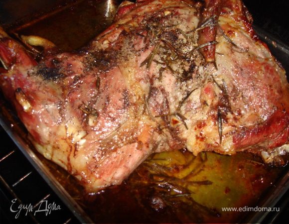 Запеченная нога козленка Запеченная нога козленка