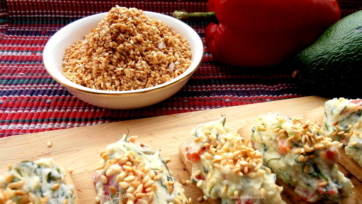 Соленый сезам для салатов