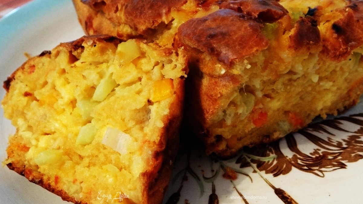 Мегаовощной ароматный хлеб с сыром ("Новый урожай")